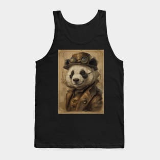 Steampunk Panda Tank Top